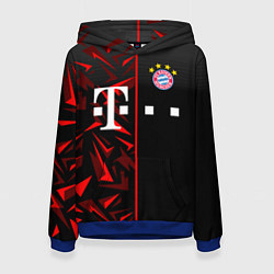 Толстовка-худи женская FC Bayern Munchen Форма, цвет: 3D-синий
