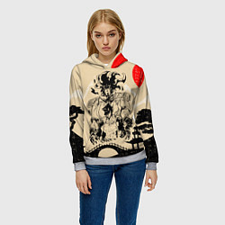 Толстовка-худи женская JoJo Bizarre Adventure, цвет: 3D-меланж — фото 2