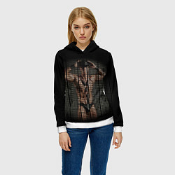 Толстовка-худи женская Dungen Master color, цвет: 3D-белый — фото 2