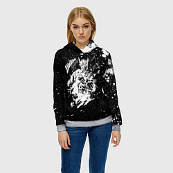 Толстовка-худи женская JoJo Bizarre Adventure, цвет: 3D-меланж — фото 2