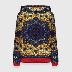 Толстовка-худи женская Золотой ковер, цвет: 3D-красный