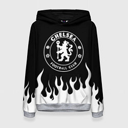 Толстовка-худи женская Chelsea BW, цвет: 3D-меланж