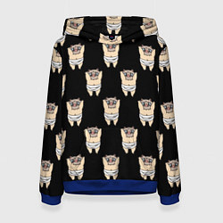 Толстовка-худи женская Иноске, цвет: 3D-синий