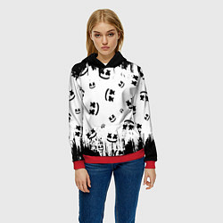 Толстовка-худи женская MARSHMELLO МАРШМЕЛЛОУ, цвет: 3D-красный — фото 2