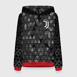 Толстовка-худи женская Juventus Ювентус, цвет: 3D-красный