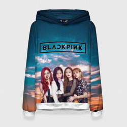 Толстовка-худи женская BlackPink, цвет: 3D-белый