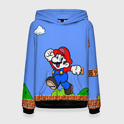 Толстовка-худи женская Mario, цвет: 3D-черный