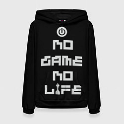 Толстовка-худи женская NO GAME NO LIFE, цвет: 3D-черный