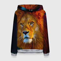 Женская толстовка Лев 3D