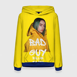 Толстовка-худи женская Billie Eilish Билли Айлиш, цвет: 3D-синий