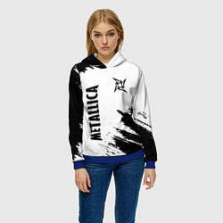 Толстовка-худи женская METALLICA МЕТАЛЛИКА, цвет: 3D-синий — фото 2