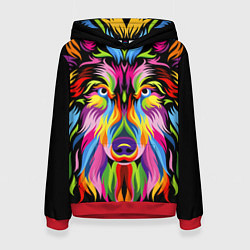 Женская толстовка Neon wolf