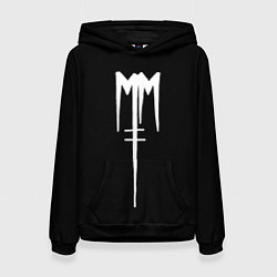 Толстовка-худи женская Marilyn Manson, цвет: 3D-черный