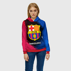Толстовка-худи женская BARCELONA БАРСЕЛОНА, цвет: 3D-красный — фото 2