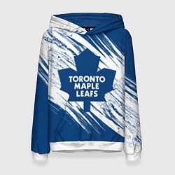 Толстовка-худи женская Toronto Maple Leafs,, цвет: 3D-белый