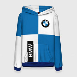 Толстовка-худи женская BMW, цвет: 3D-синий