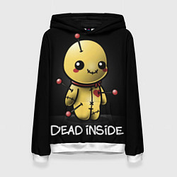 Толстовка-худи женская DEAD INSIDE, цвет: 3D-белый