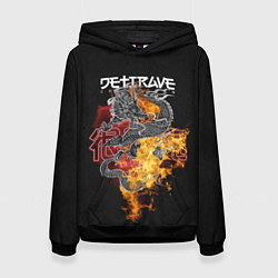 Толстовка-худи женская Дети Rave China Town, цвет: 3D-черный