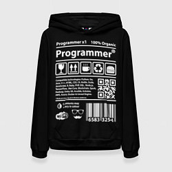 Толстовка-худи женская Programmer, цвет: 3D-черный