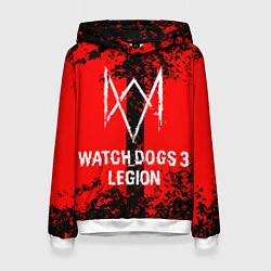 Толстовка-худи женская Watch Dogs: Legion, цвет: 3D-белый
