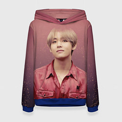 Толстовка-худи женская BTS, цвет: 3D-синий