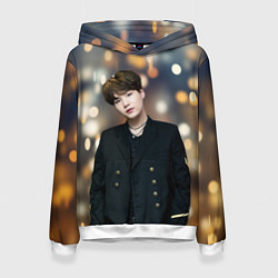 Толстовка-худи женская MIN YOONGI, цвет: 3D-белый