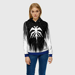 Толстовка-худи женская Башня бога Крылатое древо Z, цвет: 3D-синий — фото 2