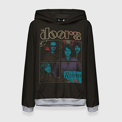 Толстовка-худи женская The Doors, цвет: 3D-меланж