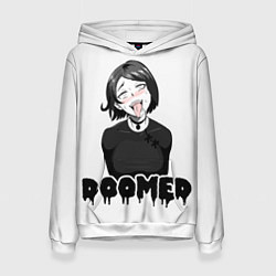 Толстовка-худи женская Doomer girl, цвет: 3D-белый