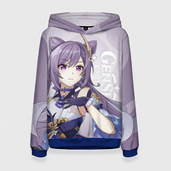 Толстовка-худи женская GENSHIN IMPACT, КЭ ЦИН, цвет: 3D-синий
