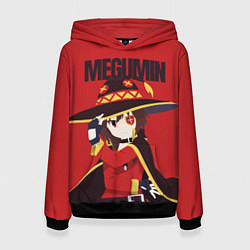 Толстовка-худи женская Megumin, цвет: 3D-черный