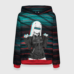 Толстовка-худи женская Zero Two Senpai, цвет: 3D-красный