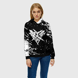 Толстовка-худи женская Velial Squad, цвет: 3D-черный — фото 2