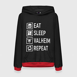 Женская толстовка EatSleepValheimRepeat