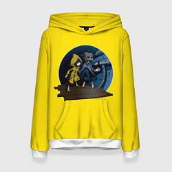 Толстовка-худи женская Little nightmares 2 Yelow, цвет: 3D-белый