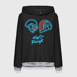 Толстовка-худи женская Daft Punk, цвет: 3D-меланж