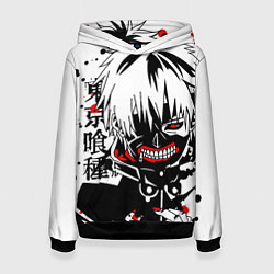 Толстовка-худи женская ТОКИЙСКИЙ ГУЛЬ, цвет: 3D-черный