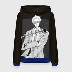 Толстовка-худи женская Нанами Магическая Битва, цвет: 3D-синий