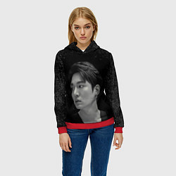 Толстовка-худи женская Ли Мин Хо Lee Min Ho, цвет: 3D-красный — фото 2