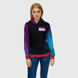 Толстовка-худи женская Friday Night Funkin, цвет: 3D-красный — фото 2