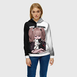 Толстовка-худи женская MONOKUMA JUNKO, цвет: 3D-белый — фото 2