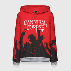 Толстовка-худи женская Cannibal Corpse Труп Каннибала Z, цвет: 3D-меланж