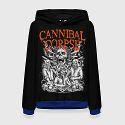 Толстовка-худи женская Cannibal Corpse, цвет: 3D-синий