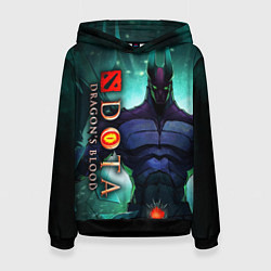 Толстовка-худи женская DOTA: Кровь дракона, цвет: 3D-черный