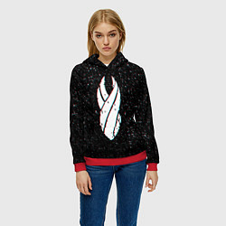 Толстовка-худи женская DEAD SPACE МЁРТВЫЙ КОСМОС, цвет: 3D-красный — фото 2