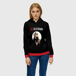 Толстовка-худи женская Beastars, цвет: 3D-красный — фото 2