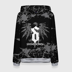 Толстовка-худи женская Shinedown, цвет: 3D-меланж