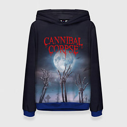 Толстовка-худи женская Cannibal Corpse Труп Каннибала Z, цвет: 3D-синий