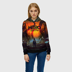 Толстовка-худи женская Metro Exodus, цвет: 3D-черный — фото 2