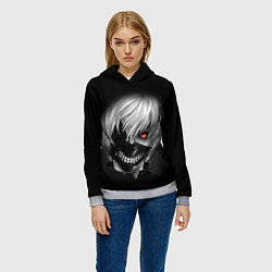 Толстовка-худи женская TOKYO GHOUL ТОКИЙСКИЙ ГУЛЬ, цвет: 3D-меланж — фото 2